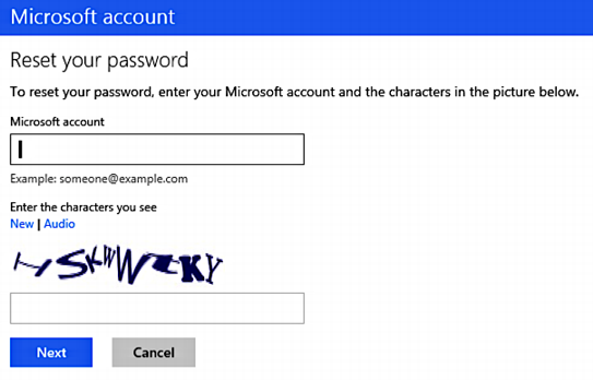 i want to change my microsoft account password
