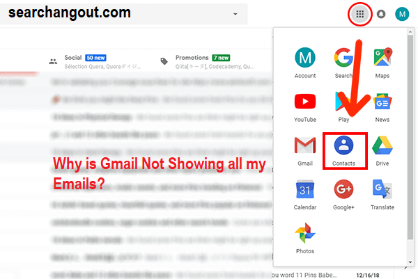 gmail few mails are not showing in my inbox